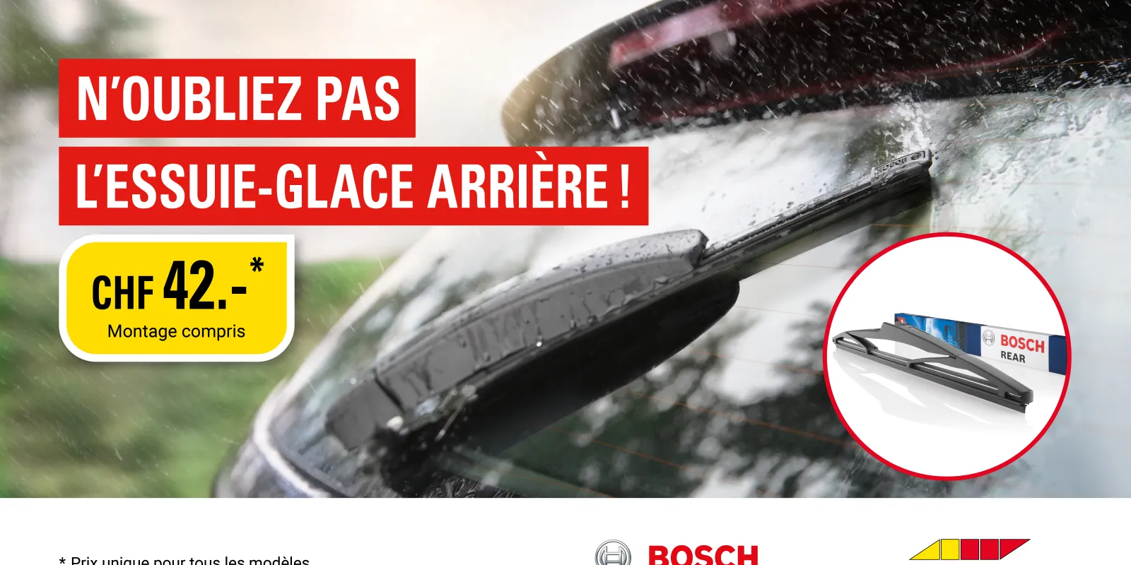 Essuie-glace arrière Bosch