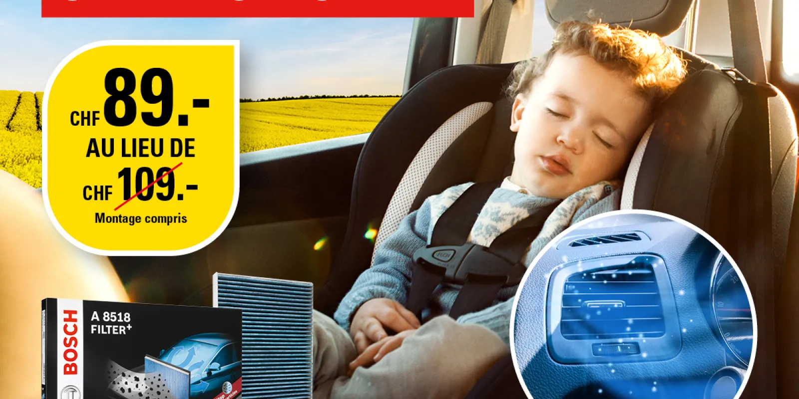 Carglass® Filtre à cabine